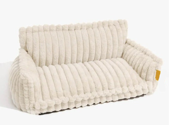 Ribbed pet sofa