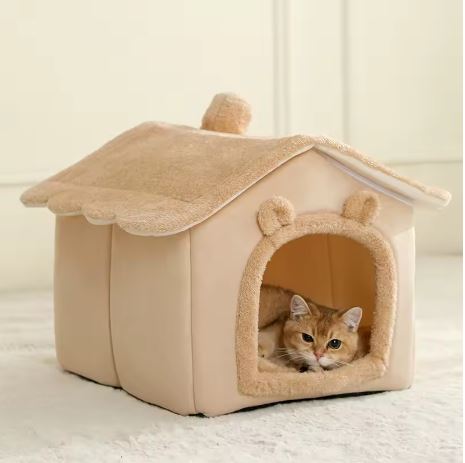π Cozy Cat House β Soft Plush Pet Hideaway