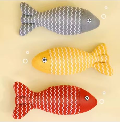 🐾 Interactive Fish Cat Toy – Fun Plush Chew Toy