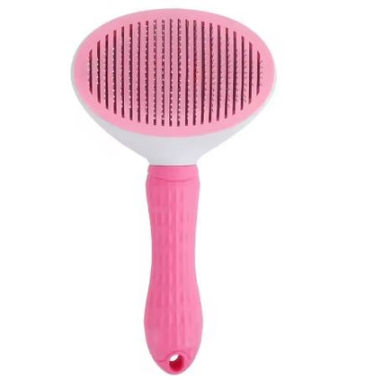 🧼 Pet Grooming Brush – Easy Self-Cleaning Deshedding Comb