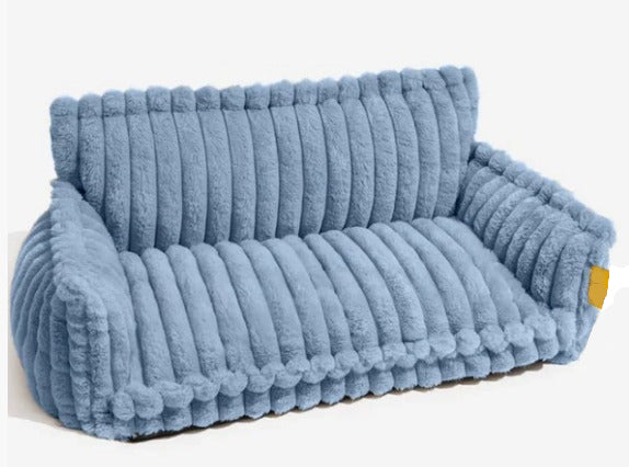 Ribbed pet sofa