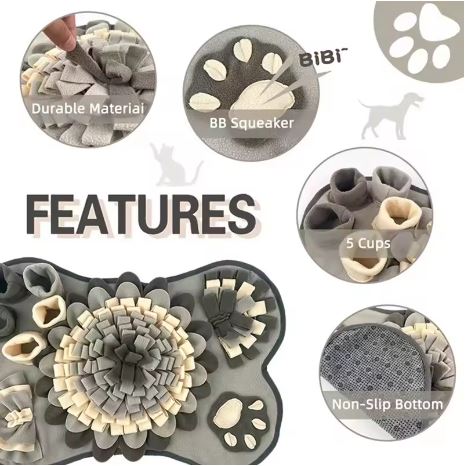 🐾 Dog Snuffle Mat – Interactive Feeding & Training Toy