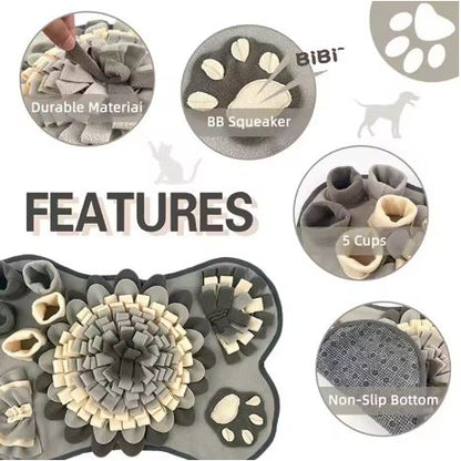 🐾 Dog Snuffle Mat – Interactive Feeding & Training Toy