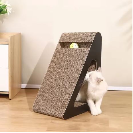 😸 Cat Scratcher Ramp – Multi-Functional Play & Rest Station
